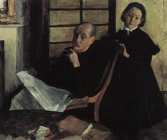 Edgar Degas Henri de Gas and his Niece Lucy